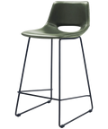 Ziggy Counter Stool 65 In Green From Front Angle