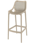 Air Bar Stool By Siesta In Taupe, Viewed From Angle