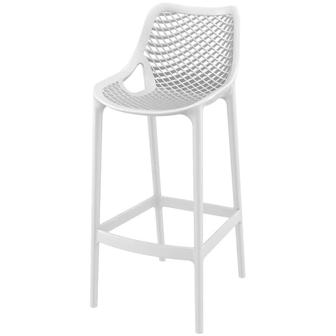 Air Bar Stool By Siesta In White, Viewed From Angle