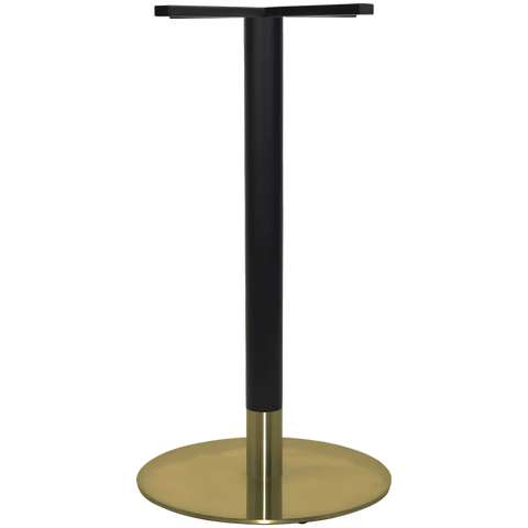 Carlita Bar Base With Black Column And Brass Collar With Brass 450 Base