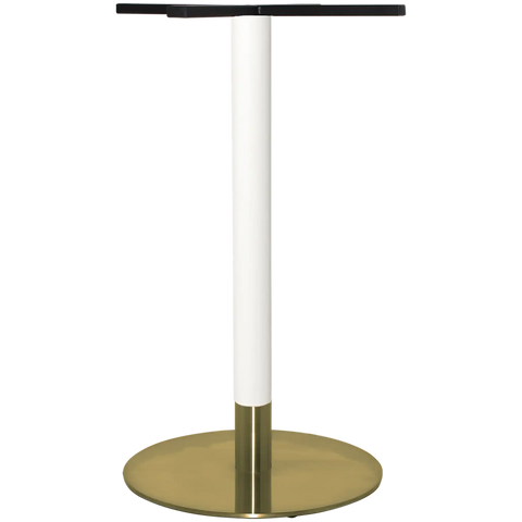 Carlita Bar Base With White Column And Brass Collar With Brass 540 Base