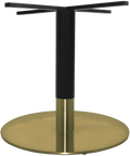 Carlita Table Base With Black Column And Brass Collar With Brass 720 Base
