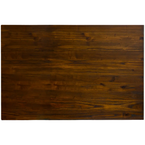 Elm Timber Table Top 1200x800 In Walnut Stain