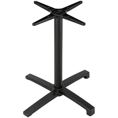 Filip Non Folding Table Base Black, Viewed From Side