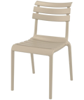 Helen Chair By Siesta In Taupe, Viewed From Angle In Front