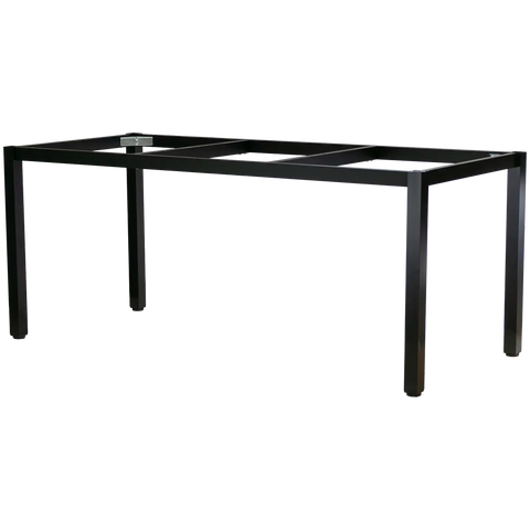 Henley Dining Table Frame In Satin Black To Suit 1800x800 Top