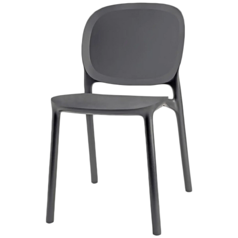 Hug Chair By S.Cab Design Anthracite, Viewed From Angle In Front