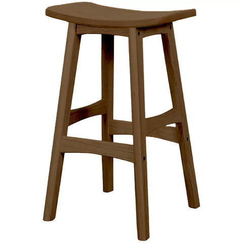 Magnum Counter Stool With Light Walnut Timber Seat And Light Walnut Timber Frame