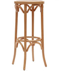 No 9739 Bentwood Barstool With In Natural, Viewed From Angle In Front