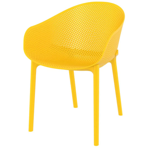 Sky Armchair By Siesta In Mango, Viewed From Front On Angle