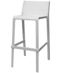 Trill Bar Stool By Nardi In White, Viewed From Angle In Front