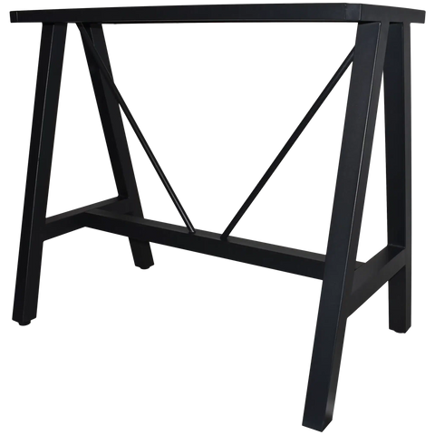 A Frame Bar Base In Black 120X70 View From Front Angle
