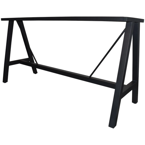 A Frame Bar Base In Black 180X70 View From Front Angle