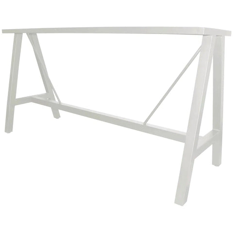 A Frame Bar Base In White 180X70 View From Front Angle