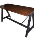 A Frame Counter Base In Black 180X70 With Table Top View From Front Angle