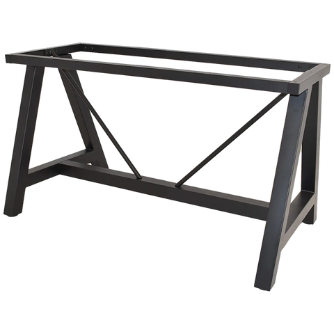 A Frame Table Base In Black 120X70 View From Front Angle