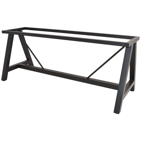 A Frame Table Base In Black 180X70 View From Front Angle