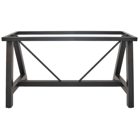 A Frame Table Base In Black 180X70 View From Front