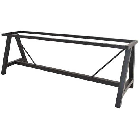 A Frame Table Base In Black 210X70 View From Front Angle