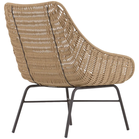 Abeli Lounge Chair In Natural From Back Angle