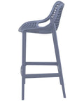 Air Bar Stool By Siesta In Anthracite, Viewed From Side