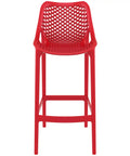 Air Bar Stool By Siesta In Red, Viewed From Front
