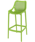Air Bar Stool By Siesta In Tropical Green, Viewed From Angle In Front