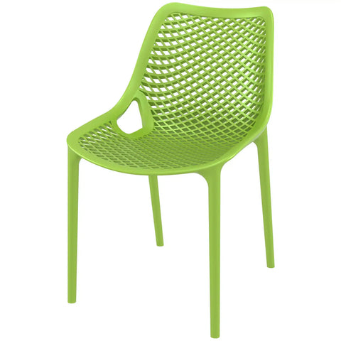 Air Chair By Siesta In Tropical Green, Viewed From Angle In Front