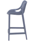 Air Counter Stool By Siesta In Anthracite, Viewed From Side