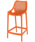 Air Counter Stool By Siesta In Orange, Viewed From Angle In Front
