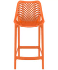 Air Counter Stool By Siesta In Orange, Viewed From Front