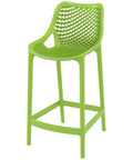 Air Counter Stool By Siesta In Tropical Green, Viewed From Angle In Front
