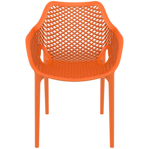 Air XL Armchair By Siesta In Orange, Viewed From Front