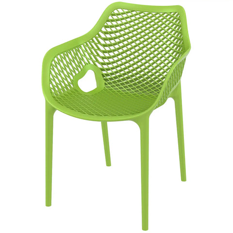 Air XL Armchair By Siesta In Tropical Green, Viewed From Angle In Front