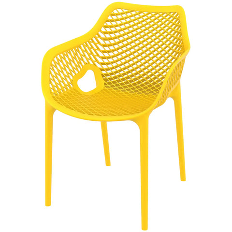Air XL Armchair By Siesta In Yellow, Viewed From Angle In Front