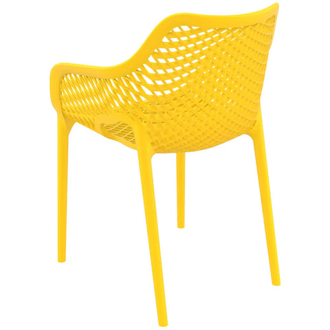 Air XL Armchair By Siesta In Yellow, Viewed From Behind On Angle