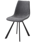 Andi Chair In Graphite Grey From Front Angle