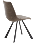 Andi Chair In Taupe Vinyl From Back Angle