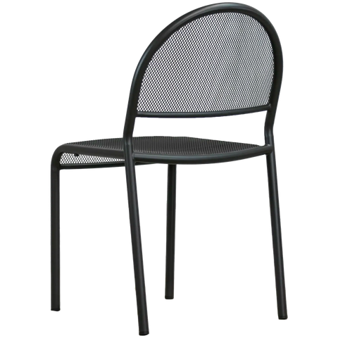 Anita By Dolce Vita Side Chair In Anthracite, Viewed From Back Angle
