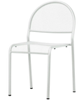 Anita By Dolce Vita Side Chair In White, Viewed From Front Angle