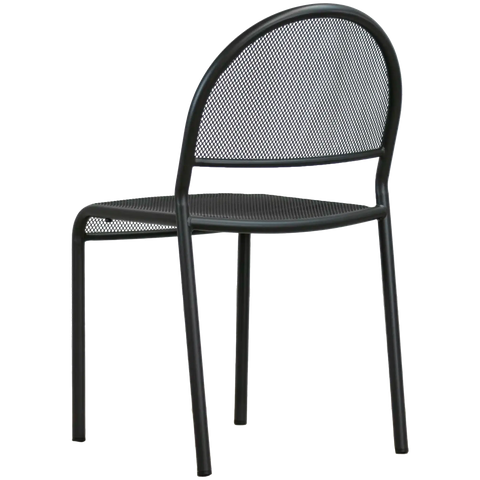 Anita By Dolce Vita Side Chair Anthracite, Viewed From Back
