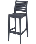Ares Bar Stool By Siesta In Anthracite, Viewed From Angle In Front
