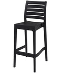 Ares Bar Stool By Siesta In Black, Viewed From Angle In Front
