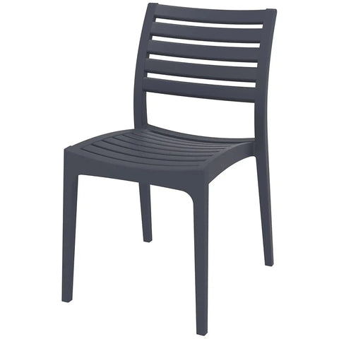 Ares Chair By Siesta In Anthracite, Viewed From Angle In Front