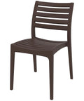 Ares Chair By Siesta In Brown, Viewed From Angle In Front