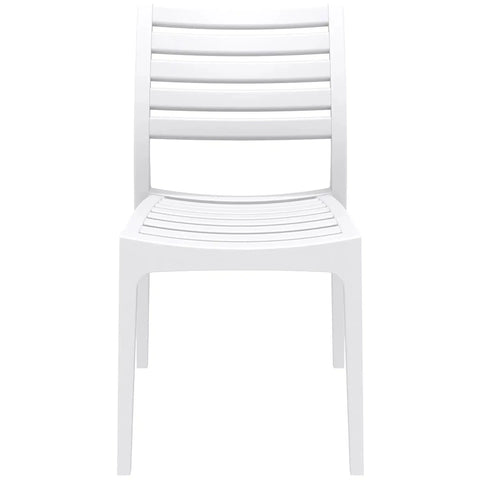 Ares Chair By Siesta In White, Viewed From Front Angle
