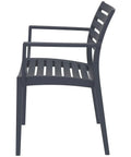 Artemis Armchair By Siesta In Anthracite, Viewed From Side