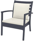 Artemis XL By Siesta With Beige Backrest And Seat Cushion Anthracite, Viewed From Angle In Front