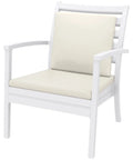 Artemis XL By Siesta With Beige Backrest And With White Seat Cushion, Viewed From Angle In Front