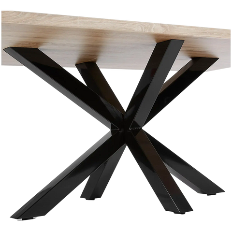 Arya Dining Table With Black Base View Of Base